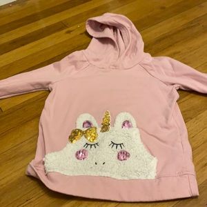 Unicorn hoodie pocket sweater